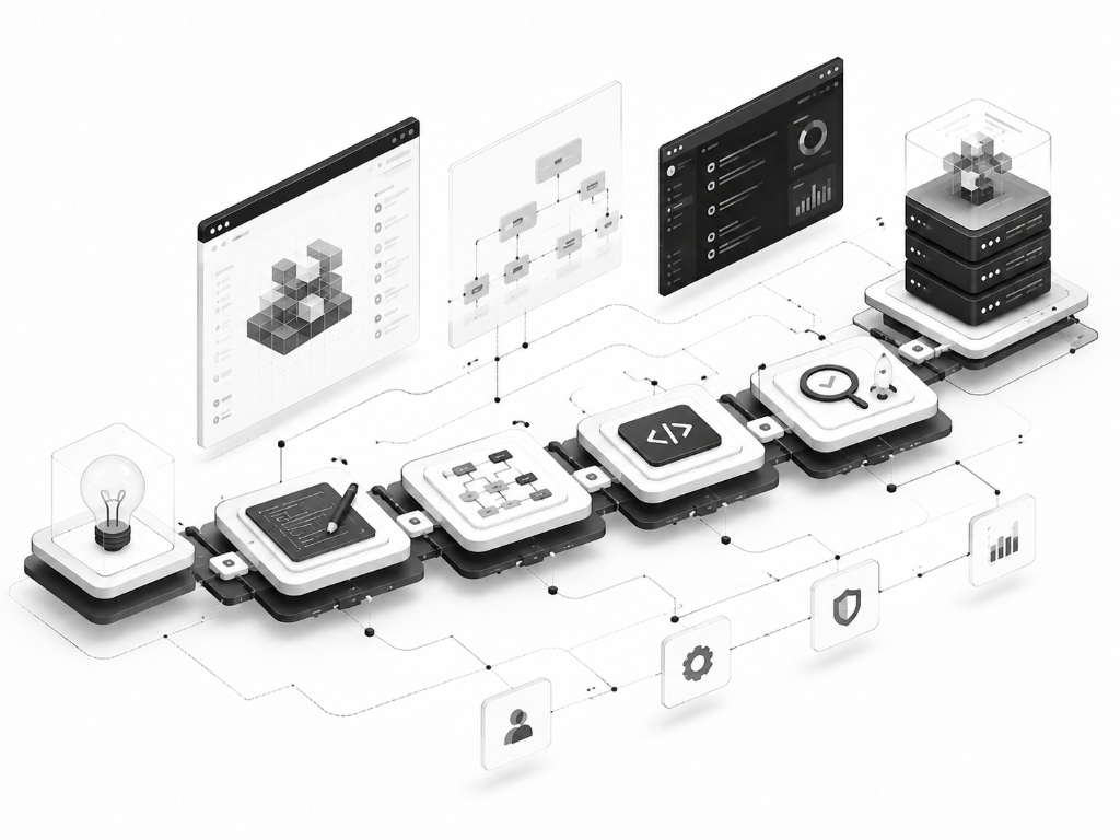 Engineering Services full-cycle pipeline from concept and architecture to code and deployment